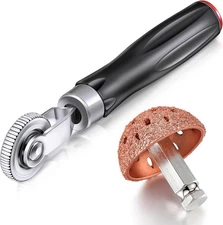 2 Pieces Tire Patches Tools, Tire Patch Roller and Tire Buffer Wheel-42 mm