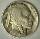 1914 Buffalo Indian Head Nickel Very Fine Circulated Condition US Type Coin 5c