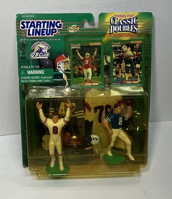 Steve Young 49ers + Yale 1998 Classic Doubles  QB Club Kenner Starting Lineup