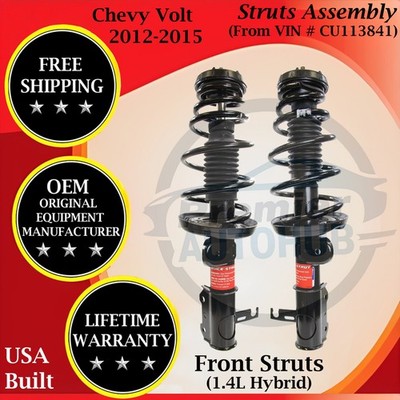 Monroe OEM Front Struts For 2012-2015 Chevy Volt 1.4L Hybrid Lifetime Warranty