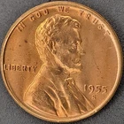 1955-S Lincoln Wheat Cent Uncirculated Red