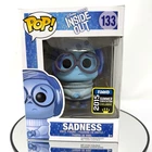 Funko Pop Sadness #133 Summer 2015 Exclusive Disney Pixar Inside Out Glitter