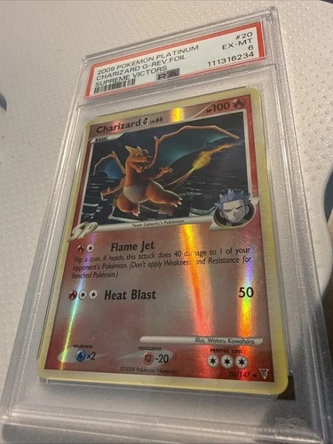 2009 Charizard G 20/147 Supreme Victors Regular Rare - PSA 6