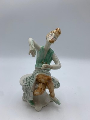 Porzellan Figur ''Schneider Böck'' aus Max und Moritz 16cm (9.2)