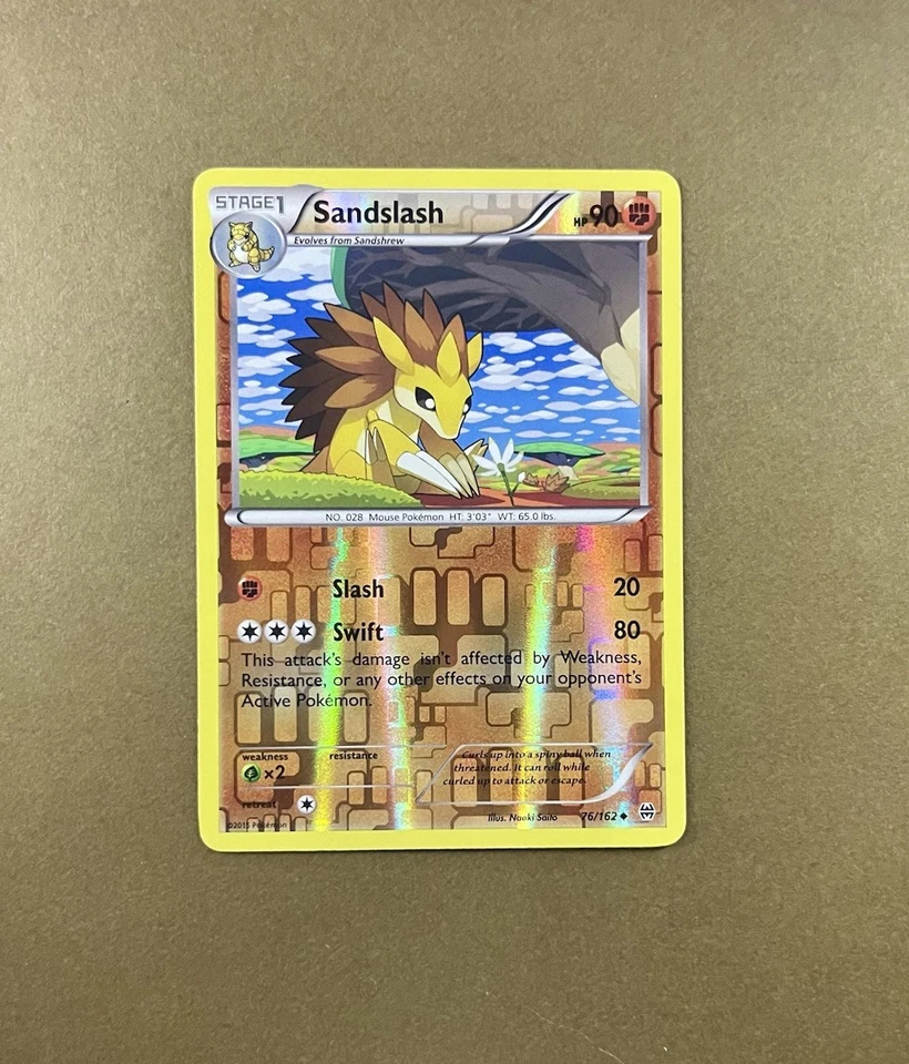 Sandslash 76/162 Breakthrough Reverse Holo - Image 4 of 4