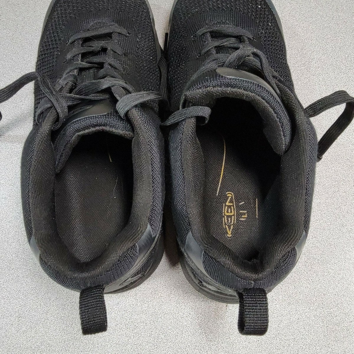 Keen Utility Steel Toe Work Shoe Black Low Top Womens 8W 