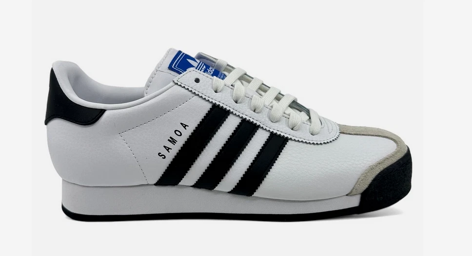 Adidas Samoa bianche nere sneakers sportive da uomo taglia 13 US SPEDIZIONE GRATUITA NUOVISSIME