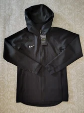 Nike Therma Flex Dri-Fit Basketball Black Hooded Hoodie Showtime Full Zip Jacket