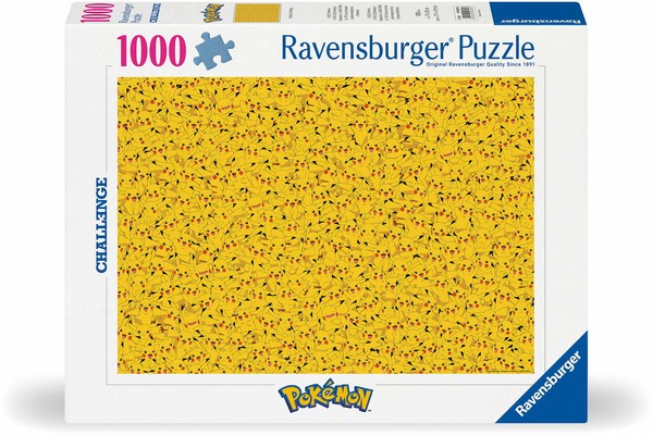 1000 Teile Ravensburger Puzzle Challenge Pokemon Pikachu 12000829-image