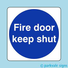 Image of Fire Door Keep Shut Sign