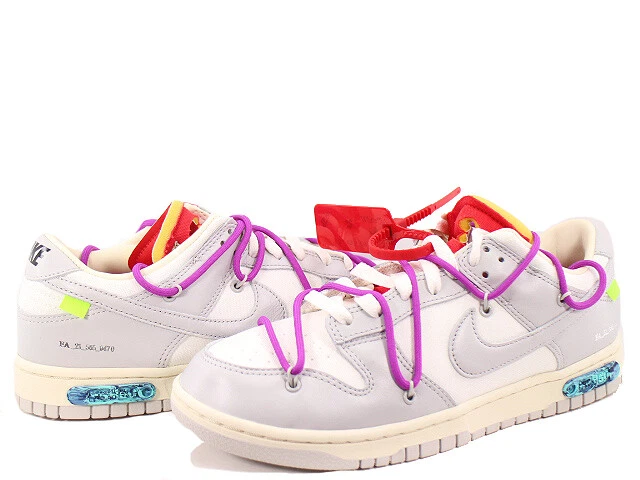 Off-White x Nike Dunk Low 1 Of 50 Lot 45 DM1602-101 Shoes Men’s Size ※US6-12