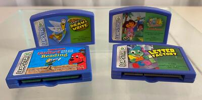 Lot Containing 4 Leapster Leap Frog Games Pre-Owned 2003 Games