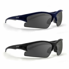 Epoch Eyewear Golf Sport Sunglasses 2 Pair Blue/Gray w/Smoke  Black w/Smoke
