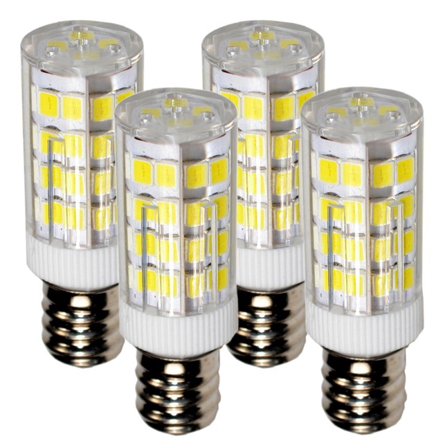 4Pack HQRP E12 LED Light Bulb Cool White for LG 6913EL3001A Dryer