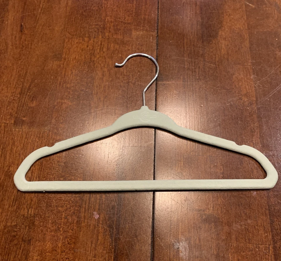 Lote de 22 Perchas Bebé/Niño Pequeño/Niños Terciopelo Flocado Sin Deslizables 11 pulgadas Foto 2 de 4