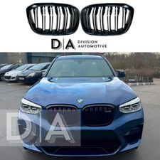 BMW X3 G01 X3M G02 X4 GLOSS BLACK M PERFORMANCE FRONT KIDNEY GRILLE GRILL 18-21