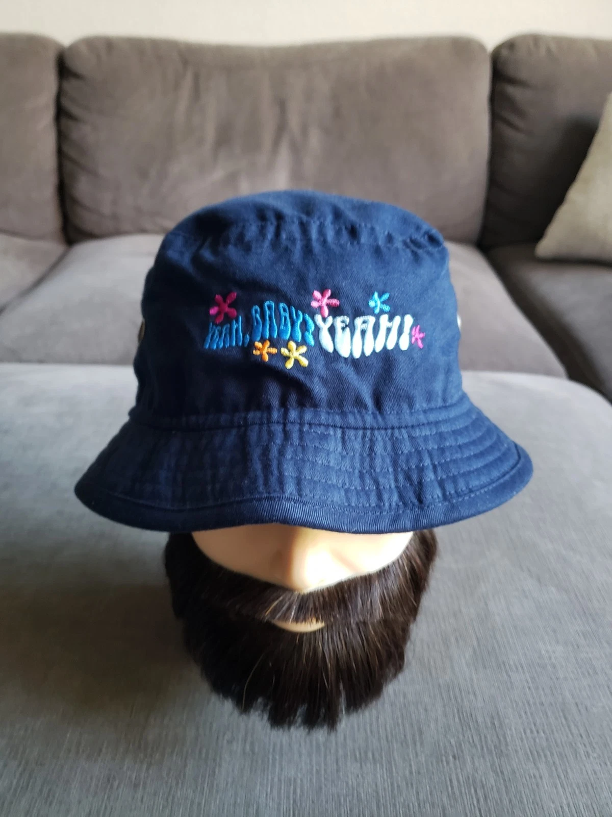 RARE Yeah Baby! 1999 Austin Powers Bucket Hat 90s Movie Promo Austin Powers -NEW