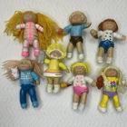 Vintage Cabbage Patch Doll Plastic Figurines (Lot Of 7 ) 1980s