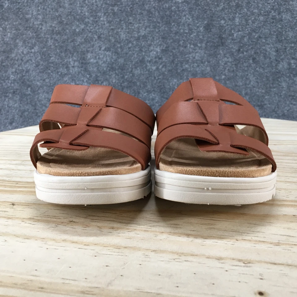 NUEVAS Sandalias Easy Spirit Para Mujer 7M Salana Informales Sin Cordones Marrón Imitación Cuero Foto 4 de 4