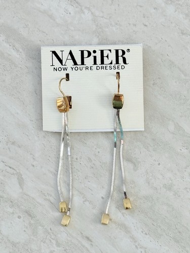 Gold and Silver Long Earrings