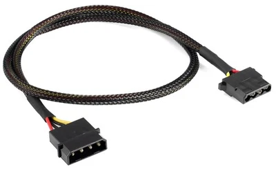 POPPSTAR Rallonge Molex - câble d'extension Molex de 60 cm 4 broches,mâle vers femelle