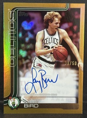 2025-26 Topps Basketball Boston Celtics Larry Bird On Card Auto