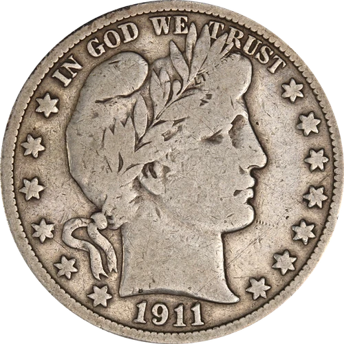 1911-S Barber Half Dollar