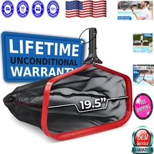 Durable 19" ProTuff Pool Skimmer: Efficient Leaf Catcher with Lifetime Warranty
