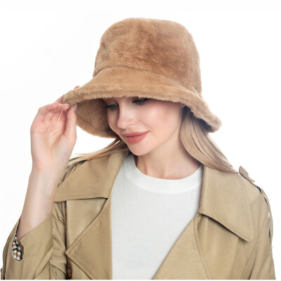 Luxurious Brown Faux Fur Bucket Winter Hat Buy Chocolate Brown Faux Fur Bucket Hat from Next USA main image 2