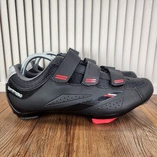 Tommaso Strada 100 Mens Sz 8 Black Road 3-bolt Clips Speed Racing Cycling Shoes