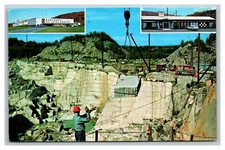 Vintage 1940's Postcard Rock of Ages Granite Quarry Barre Vermont