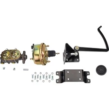 Universal 7" Power Brake Booster and 1" Master Cylinder Kit 6:1 Pedal Ratio Pad