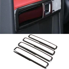 Dry Carbon Fiber Inner Door Handle Lock Frame Trim For Benz G-Class 2019-2024
