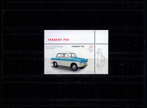 GERMANY STAMP 2002 CARS OLDTIMER TRABANT TRABBI TRABI MNH ** xc20