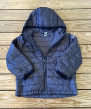 Baby Gap Primaloft Kid s Full zip Hooded Puffer jacket size 4 Grey Ce