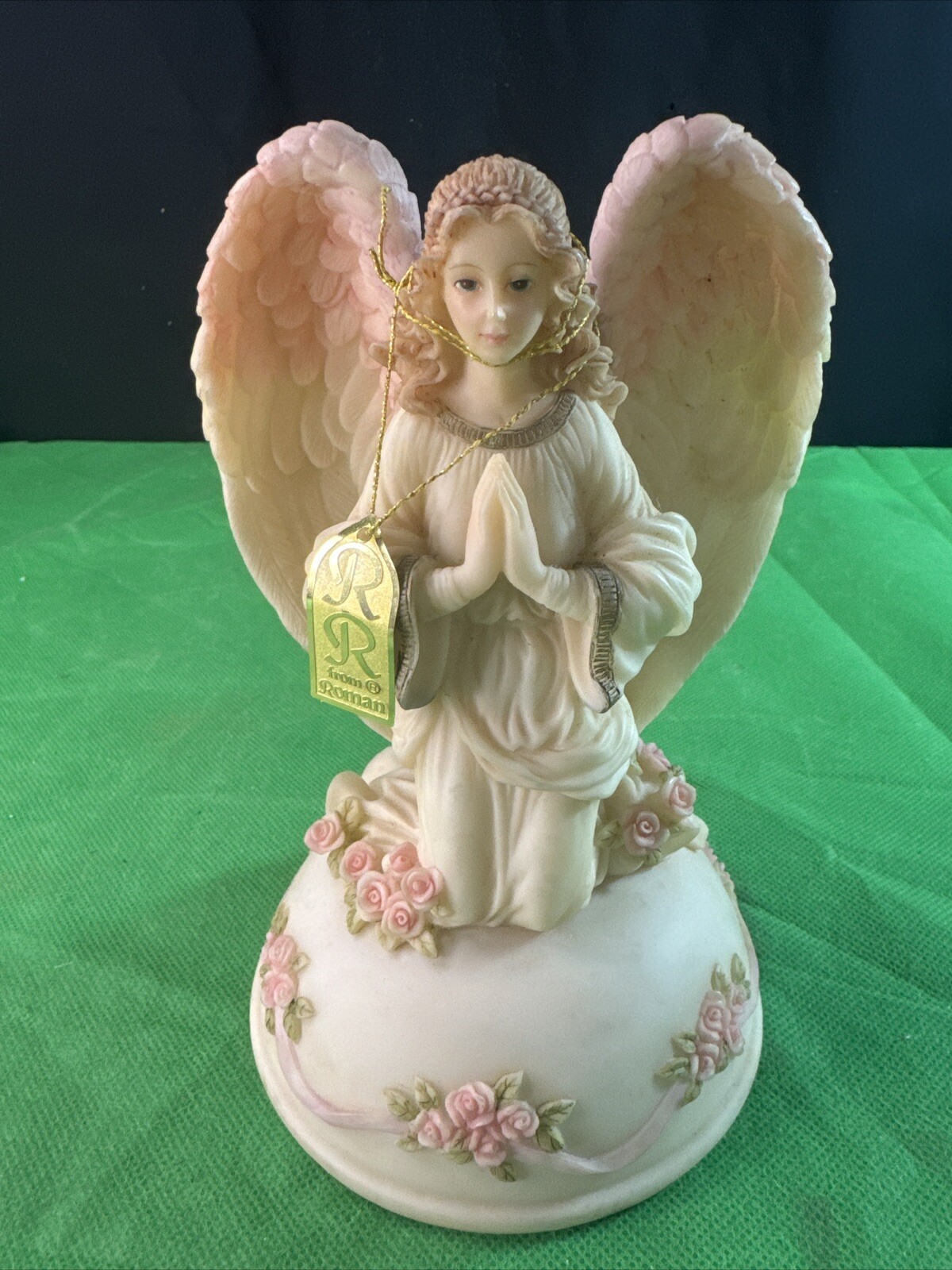 Seraphim Classics IRIS Rainbow's End Tune Angel Music Box Roman Inc. Figurine
