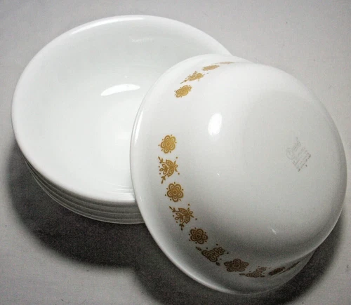 Corning Corelle: BUTTERFLY GOLD (1970-2002):  6 Cereal Bowls: EXC: NR