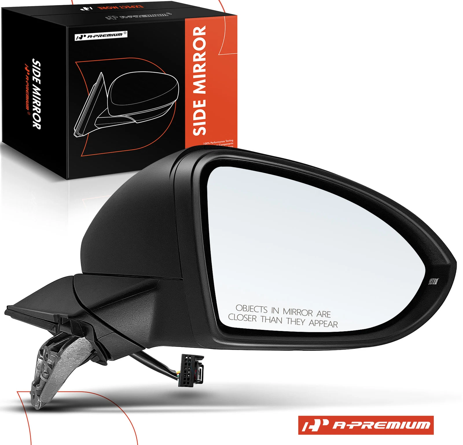 A-Premium Passenger Power Mirror w/ Manual Folding for Volkswagen Golf GTI 15-21