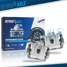 Pair Rear Brake Calipers with Bracket Assembly for Kia Sorento Hyundai Santa Fe