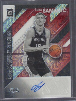 LUKA SAMANIC 2019-20 DONRUSS OPTIC RED MOJO SIGNATURE SERIES AUTO RC #SS-LSM