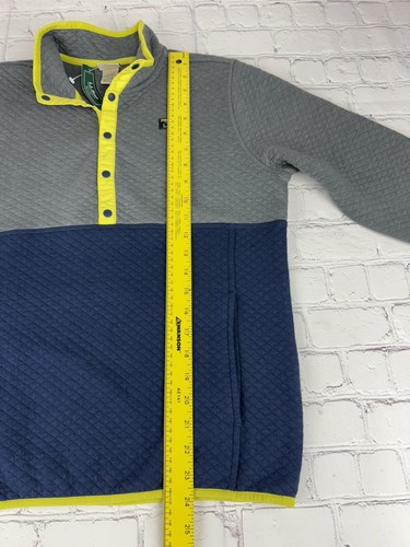 New L.L. Bean Quilted Snap Quarter Pullover Sweater Youth Kids Boys Large 14-16 - Picture 3 of 10