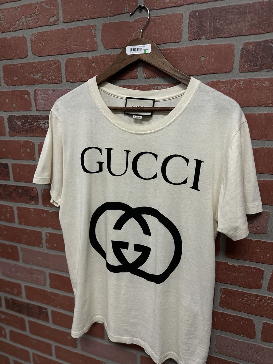 Size XS - Gucci 100% Authentic Oversized Cream T-Shirt With