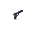 GI Joe Action Figure Pistol Gun Hasbro 3.75 in Accessory Toy  Black Very Good!