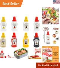 Travel-Friendly Mini Squeeze Bottles - 25ml Leak-Proof for Sauces & Dressings