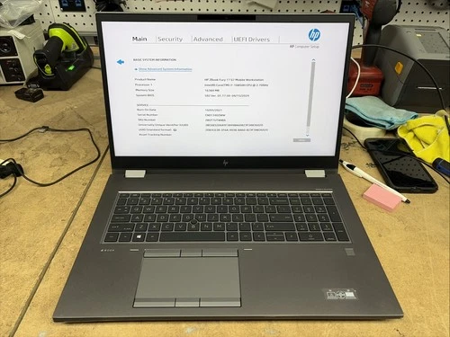 HP ZBOOK FURY 17 G7 17" UHD 4K Touch I7-10850H 512GB SSD 16GB W11P RTX A3000