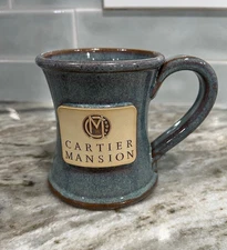 Vintage Sunset Hill Stoneware Mug Cartier Mansion Handmade NEW