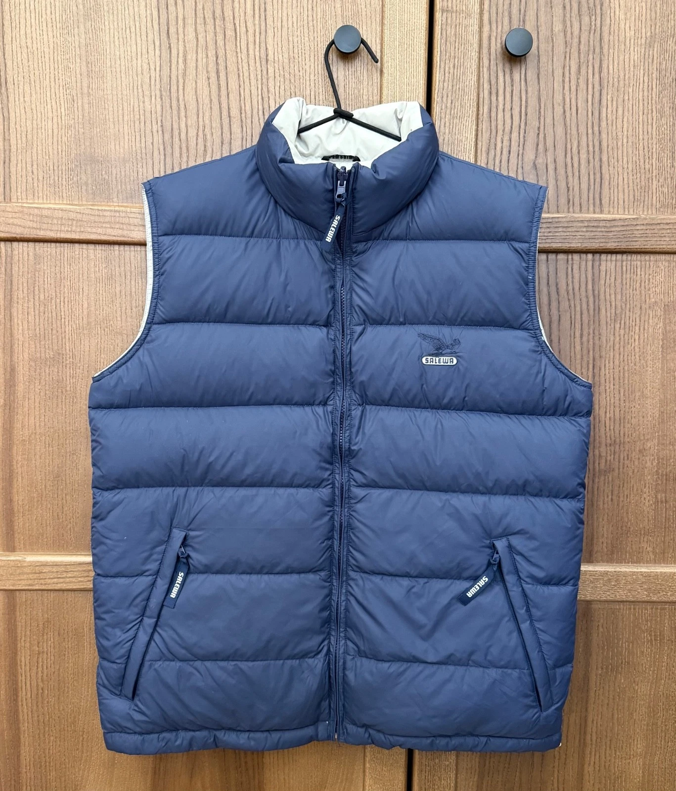 Salewa Two-Sided Down Puffer Vest Outdoor Gilet Mens Size Medium