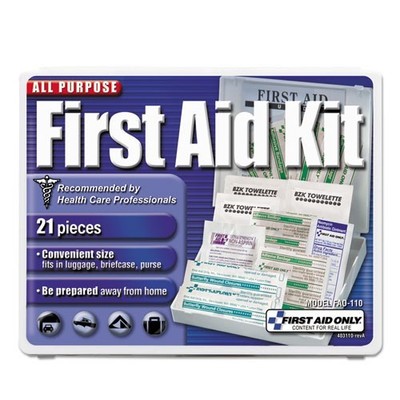 First Aid Only All-Purpose First Aid Kit, 21 Pieces, Plastic Case