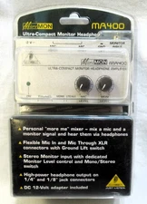 Behringer MA400 MICROMON Ultra Compact Monitor Headphone Amplifier Mic
