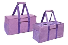 2 Large Utility Tote Bag Foldable Collapsible Tote1 bag for Storage Pool Beac...